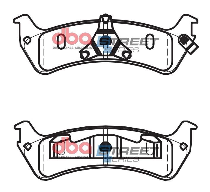 DBA SS STREET SERIES BRAKE PADS [ Ford Explorer 1991-2001 R ] - TecDoc Only