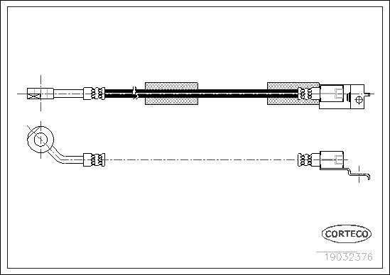 FLEXIBLE DE FREIN JEEP CHEROKEE  0705