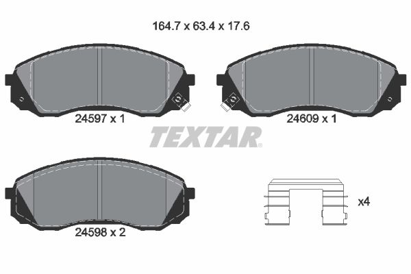 Brake Pad Set, disc brake 2459701