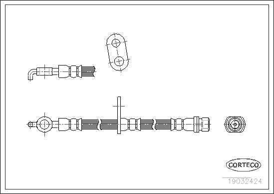 FLEXIBLE DE FREIN TOYOTA STARLET  0705