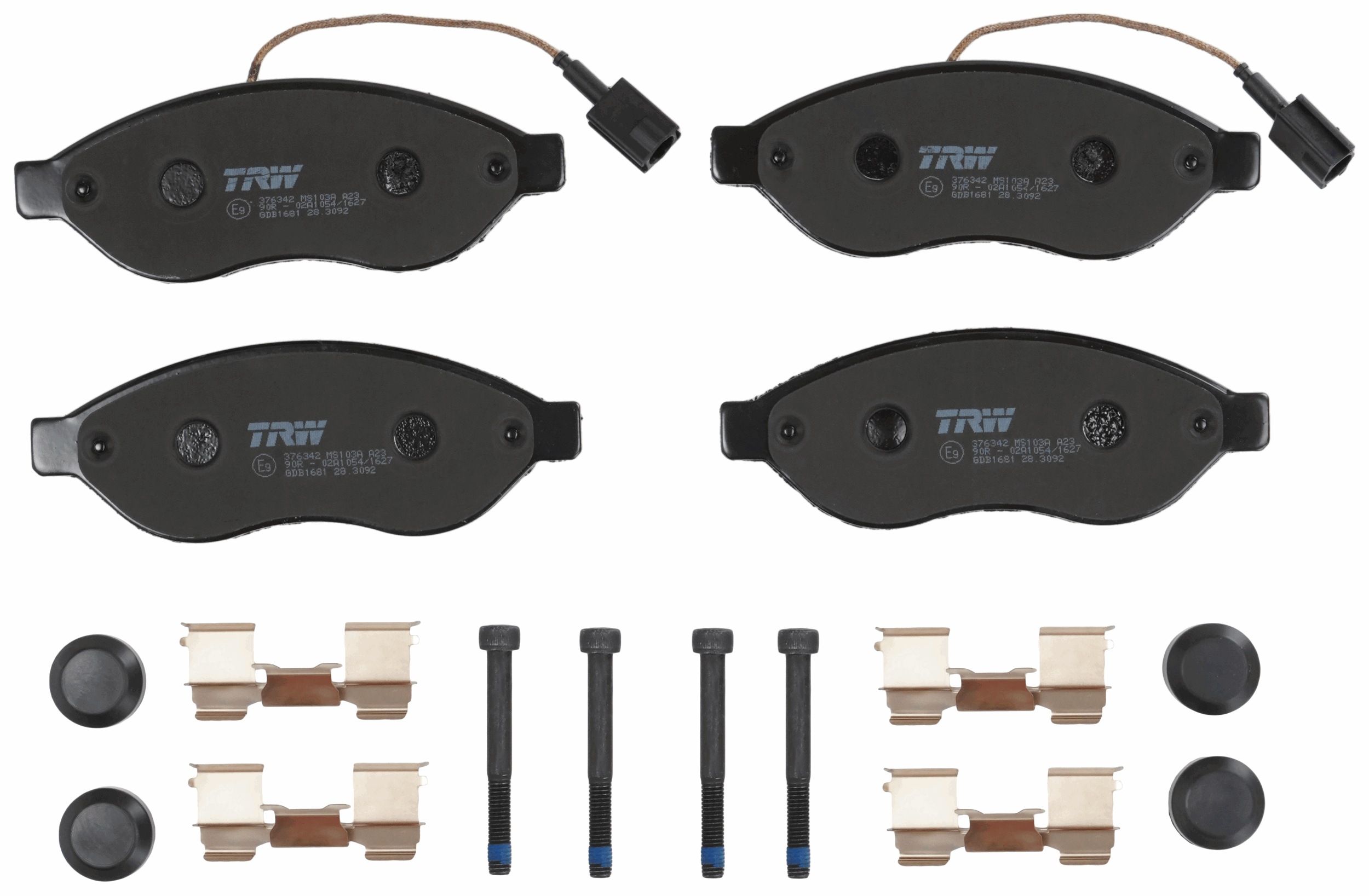 TRW DISC BRAKE PADS - TecDoc 2
