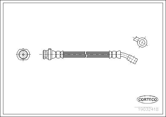 FLEXIBLE DE FREIN NISSAN MICRA 1  0705