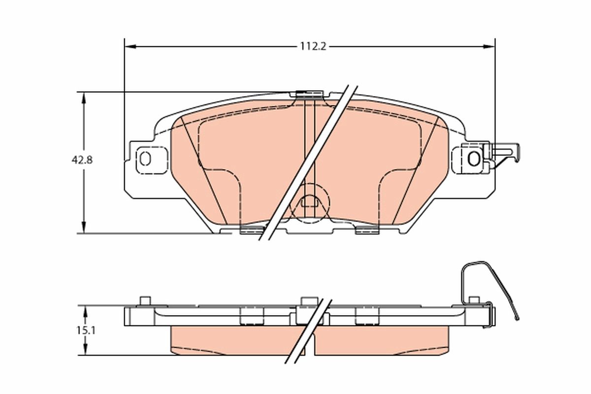 TRW DISC BRAKE PADS - TecDoc 1