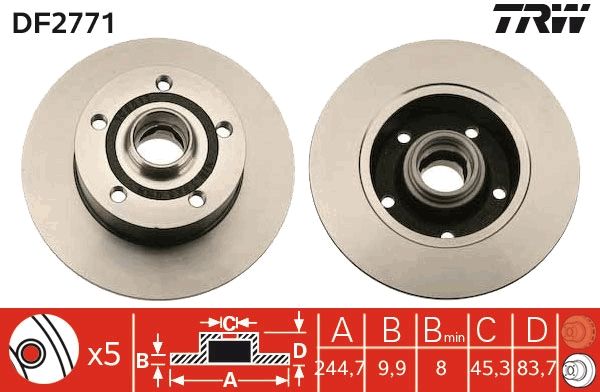 PAIRE DE DISQUES  9900