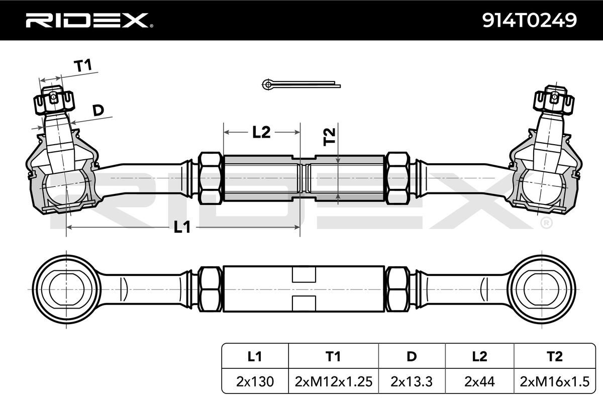 RIDEX 914T0249 Tie Rod