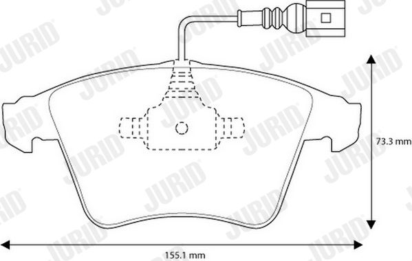 Brake Pad Set, disc brake 573160JC