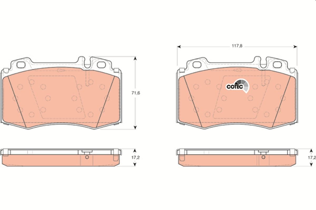 Brake Pad Set, disc brake GDB1454