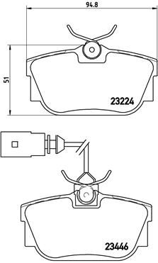 Brake Pad Set, disc brake P 85 046