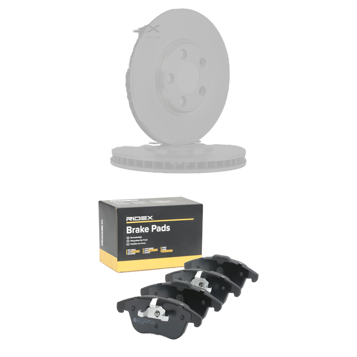 Remmenset, remschijf