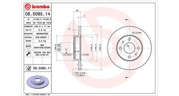 Brake Disc 360406021600