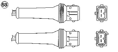 Oxygen Sensor NTK. TecDoc: 95149. | Autodzeusas