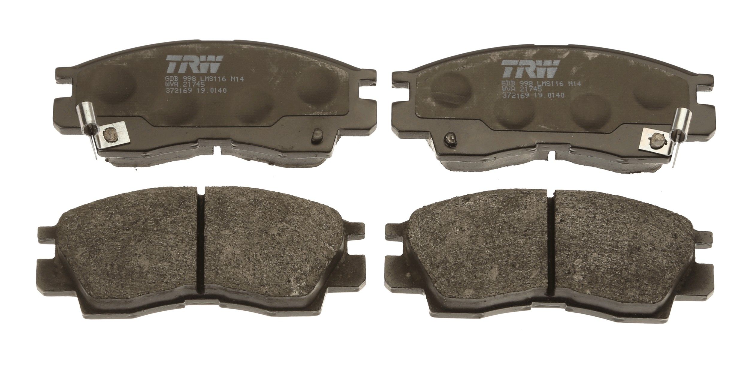TRW DISC BRAKE PADS - TecDoc 2