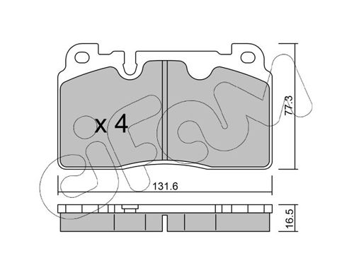 Brake Pad Set, disc brake 822-979-0