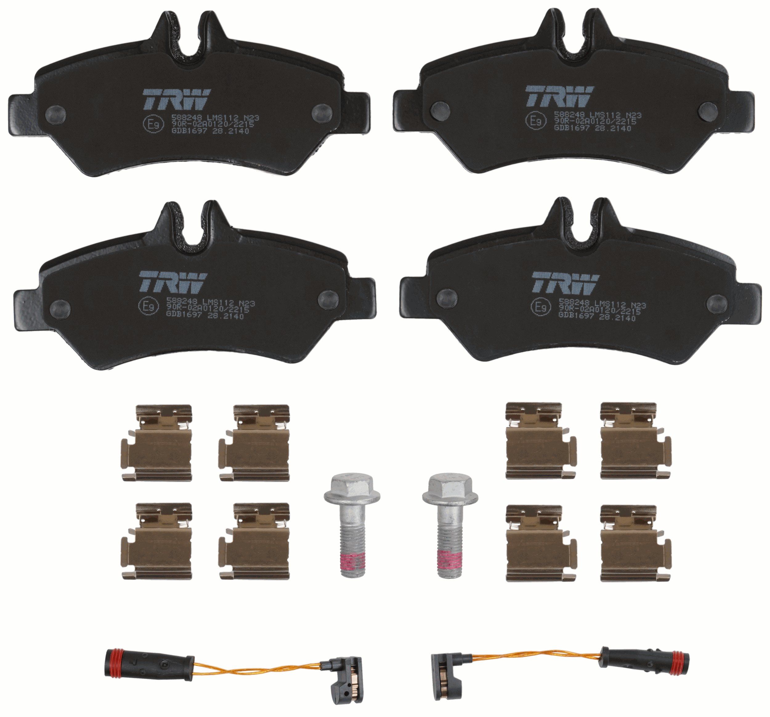 TRW DISC BRAKE PADS - TecDoc 2