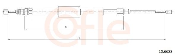 COFLE 10.6688 - Seilzug, Feststellbremse