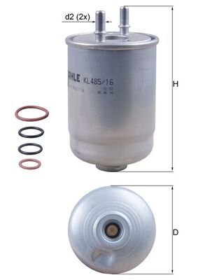 Fuel Filter KL 485/16D