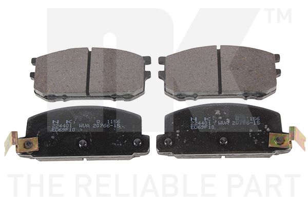 Bremsbelagsatz, Scheibenbremse