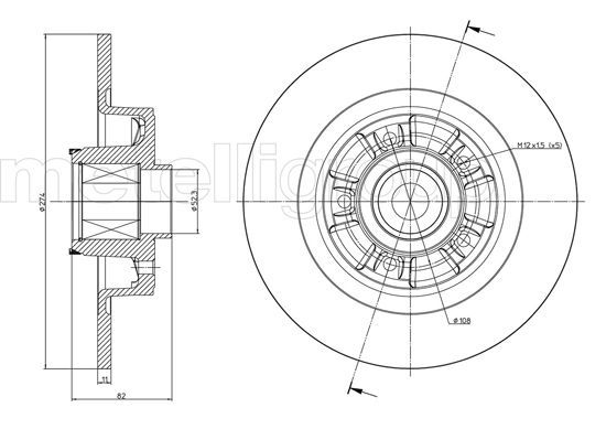 METELLI 23-0692 - Bremsscheibe
