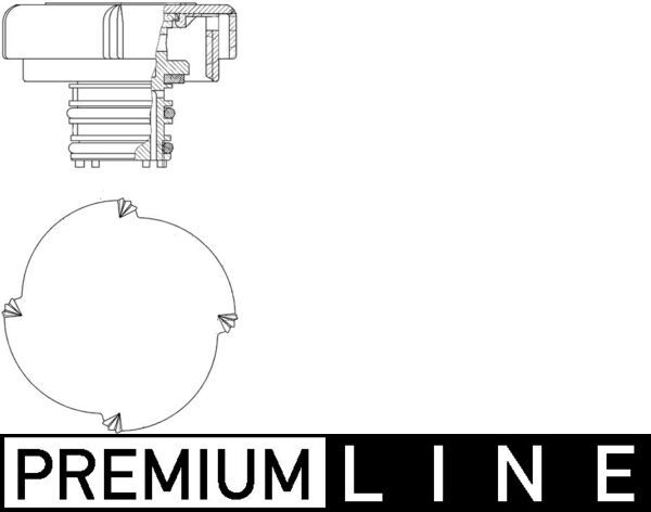 Cap, coolant tank CRB 21 000P