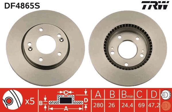 Brake Disc DF4865S