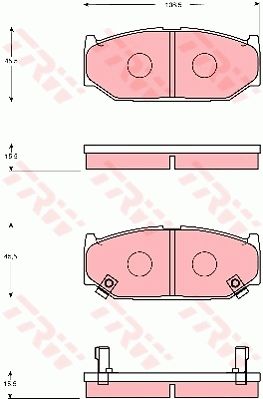 TRW DISC BRAKE PADS - TecDoc Only