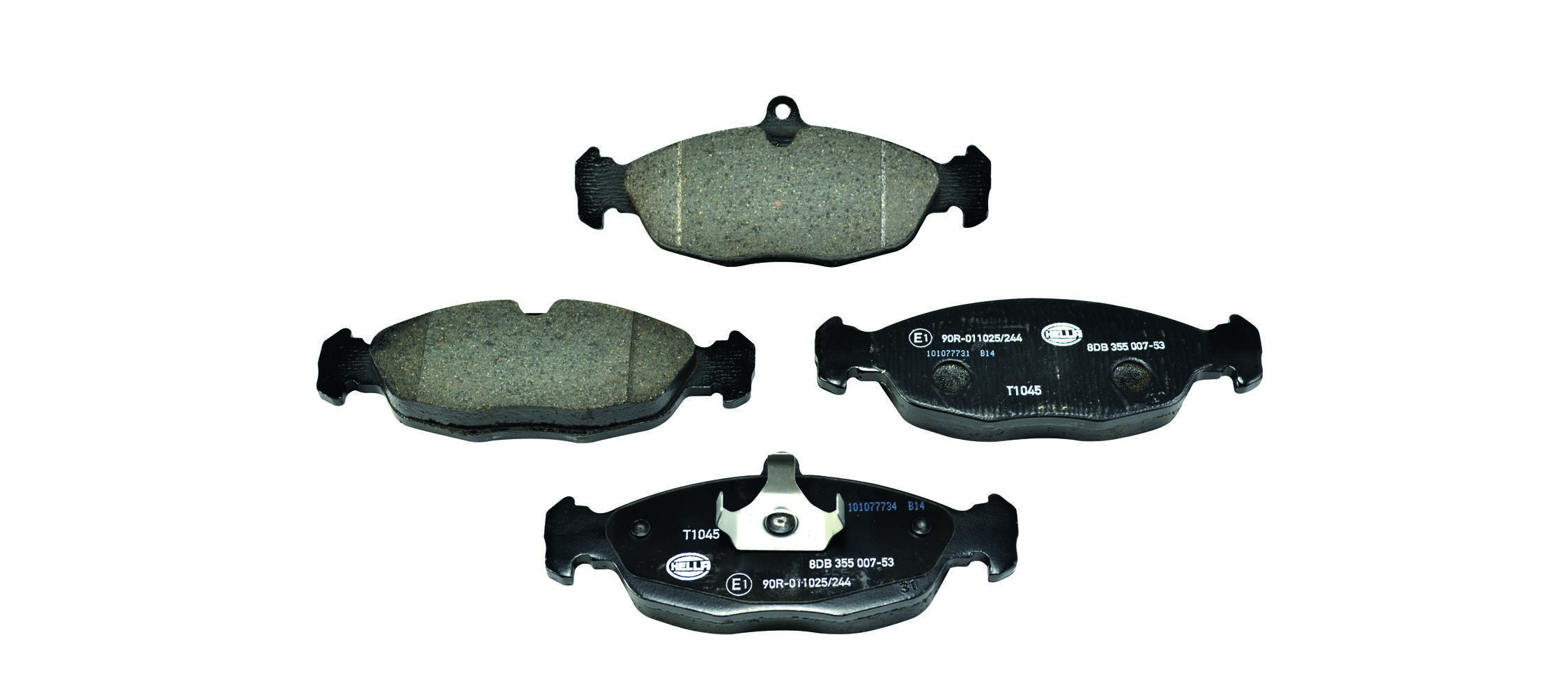 HELLA 8DB 355 007-531 - Bremsbelagsatz, Scheibenbremse