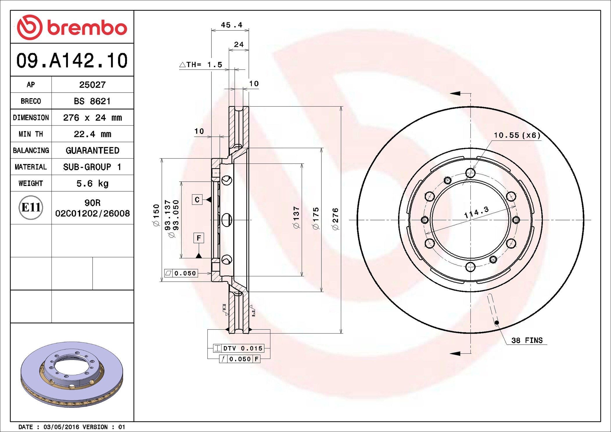 MITSUBISHI DELICA 94-07 (FRT) - TecDoc 2