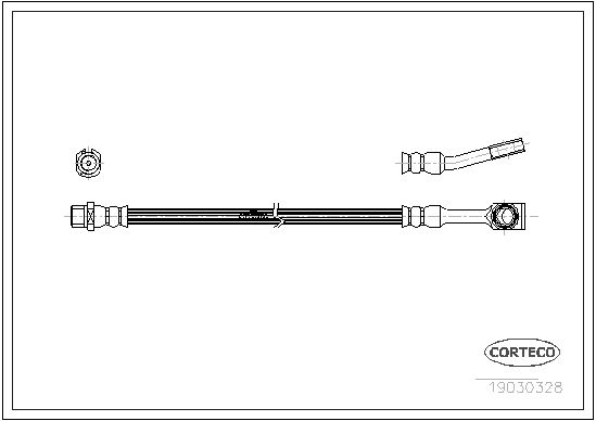 FLEXIBLE DE FREIN OPEL CORSA  0705