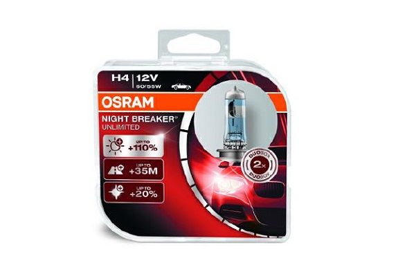 OSRAM NIGHT BREAKER® UNLIMITED H4 Duobox
