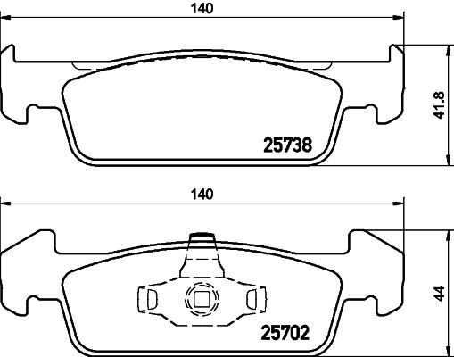 Brake Pad Set, disc brake 8DB 355 020-421