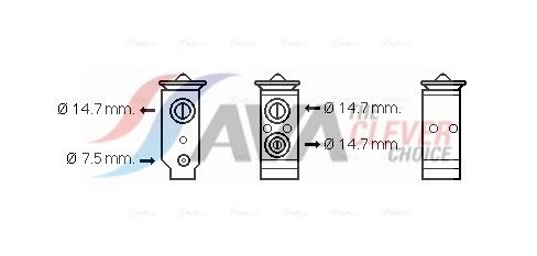 AVA QUALITY COOLING HY1325 - Expansionsventil, Klimaanlage