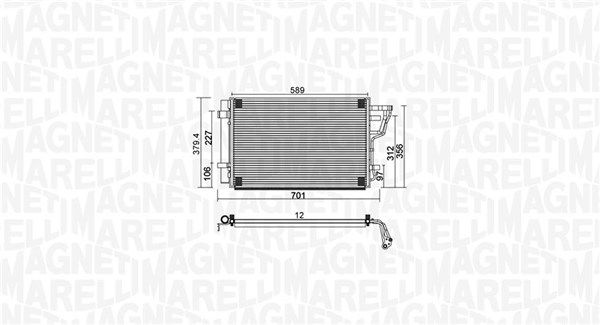 MAGNETI MARELLI 350203951000 - Kondensator, Klimaanlage
