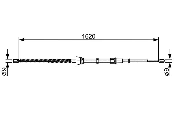 BOSCH 1 987 482 448 Cable Pull, parking brake