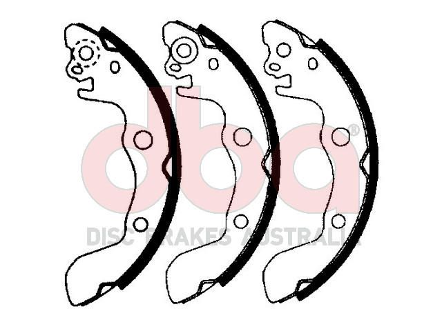 Street Series Brake Shoes [Holden Gemini 180mm] - TecDoc Only