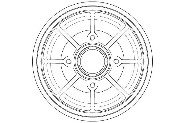 TRW BRAKE DRUM - TecDoc 2