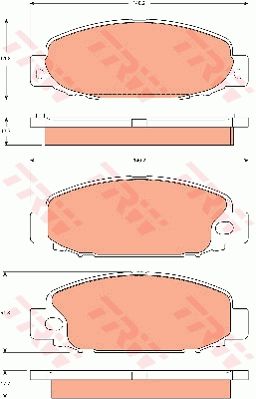 TRW DISC BRAKE PADS - TecDoc Only