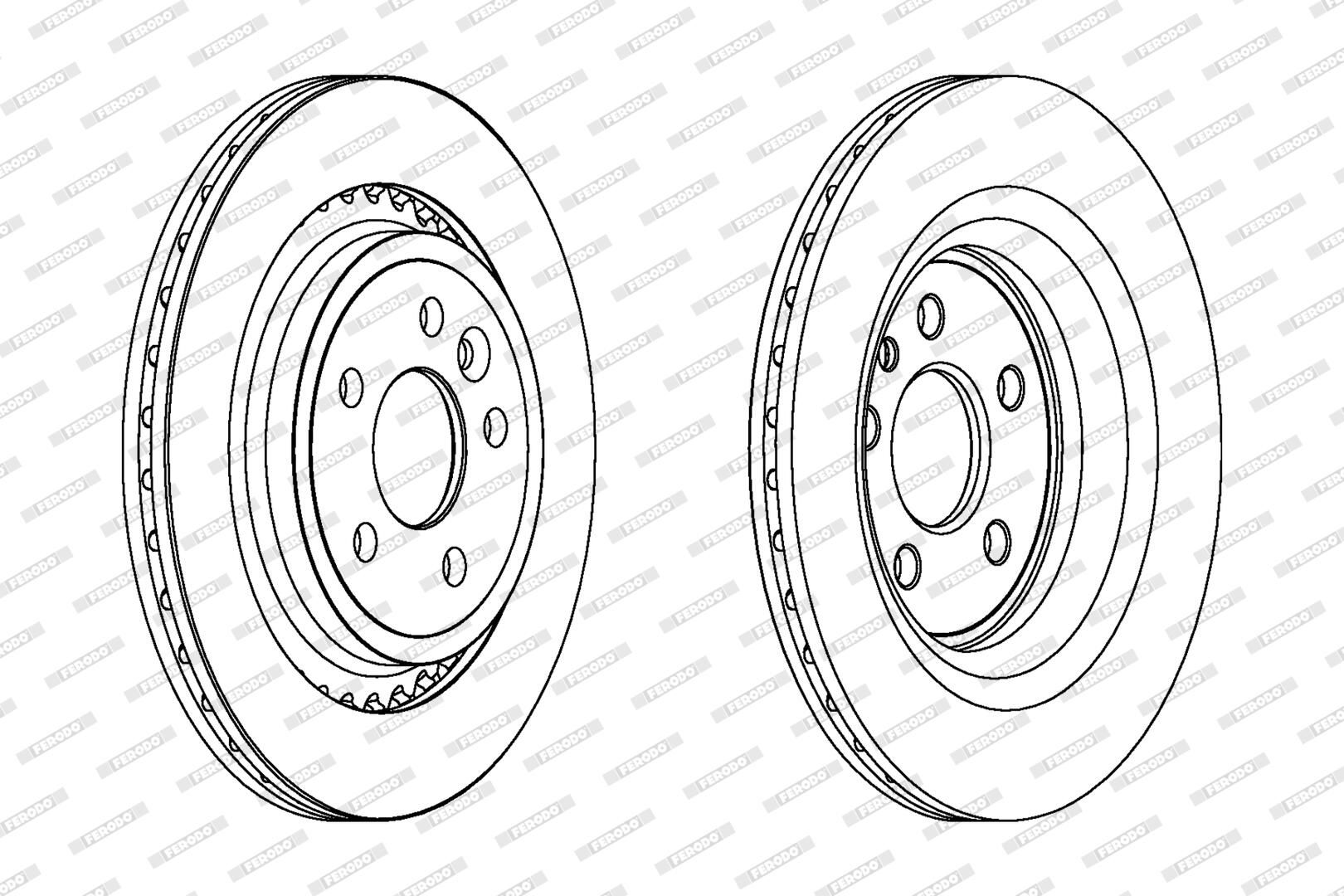 FERODO DDF1681C - Bremsscheibe PREMIER