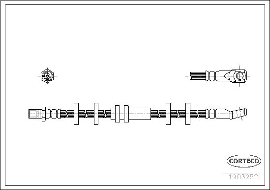 FLEXIBLE DE FREIN LANCIA  0705