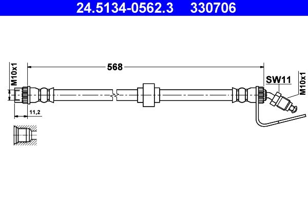 Тормозной шланг 24.5134-0562.3