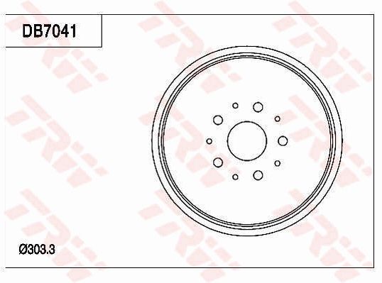 TRW BRAKE DRUM - TecDoc Only