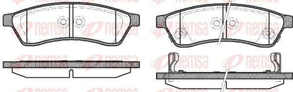 Brake Pad Set, disc brake 1349.02