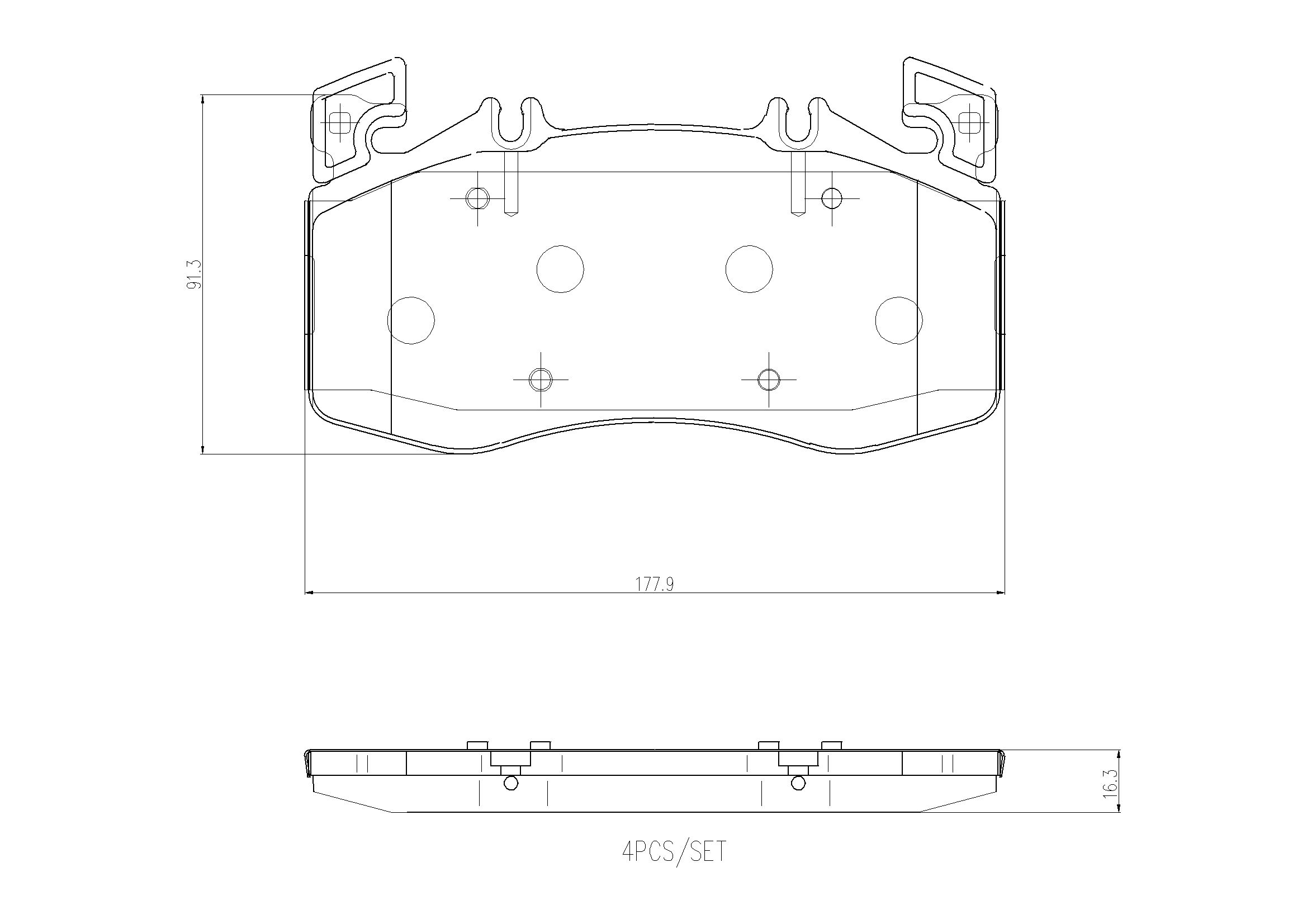 Brake Pad Set, disc brake P 50 163