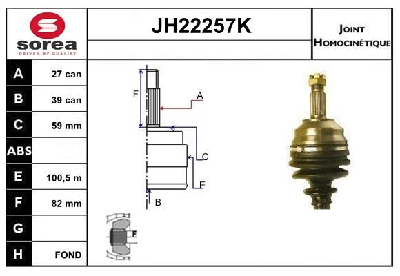 KIT CV JOINT AVEC KR085 - JUMPY