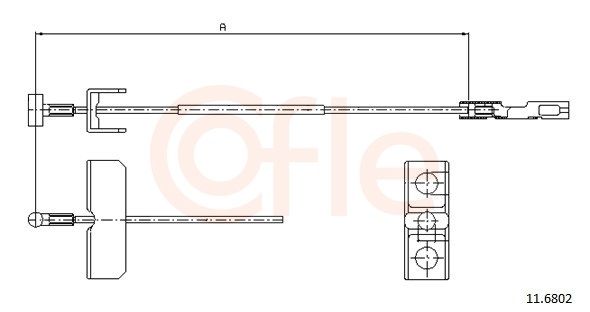 COFLE 11.6802 - Seilzug, Feststellbremse