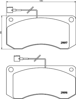 Brake Pad Set, disc brake 2909702