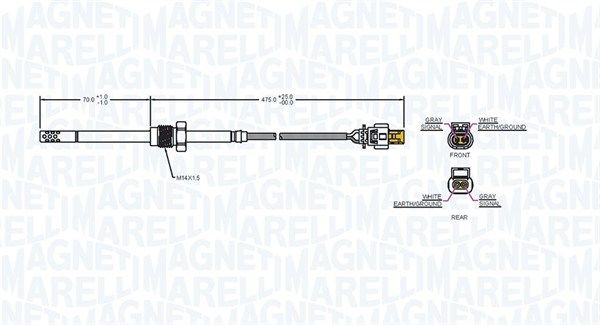 Sensor, Abgastemperatur