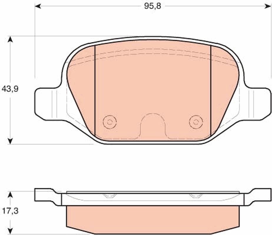 Brake Pad Set, disc brake GDB1646