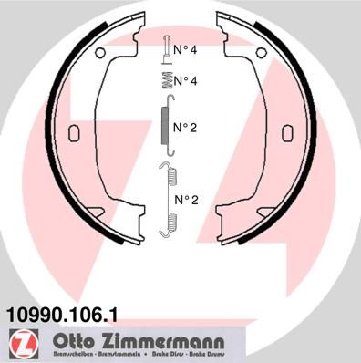 Bremsbackensatz, Feststellbremse
