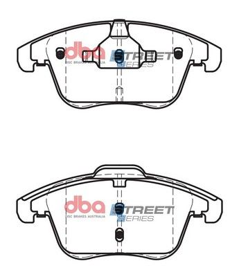 DBA SS STREET SERIES BRAKE PADS [ Audi 2007 - on F ](suits wear sensor DBAWS1126 ) - TecDoc Only