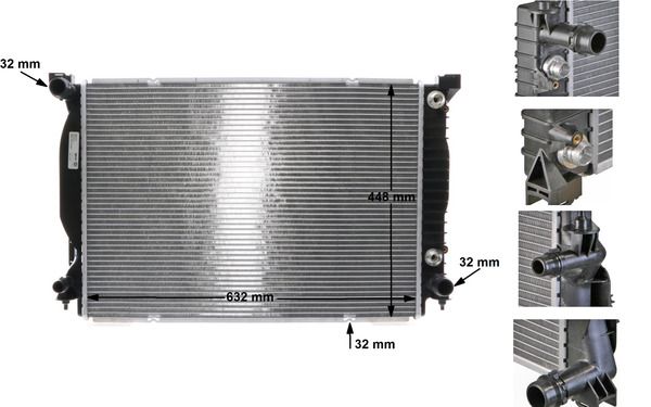 Radiador, refrigeración del motor